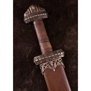 Viking sword type Insel Eigg with leather handle 9th...