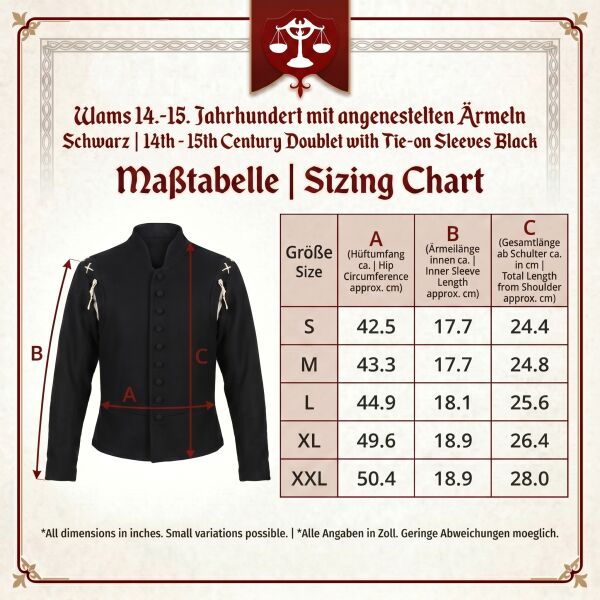 Late medieval doublet 14th-15th century black