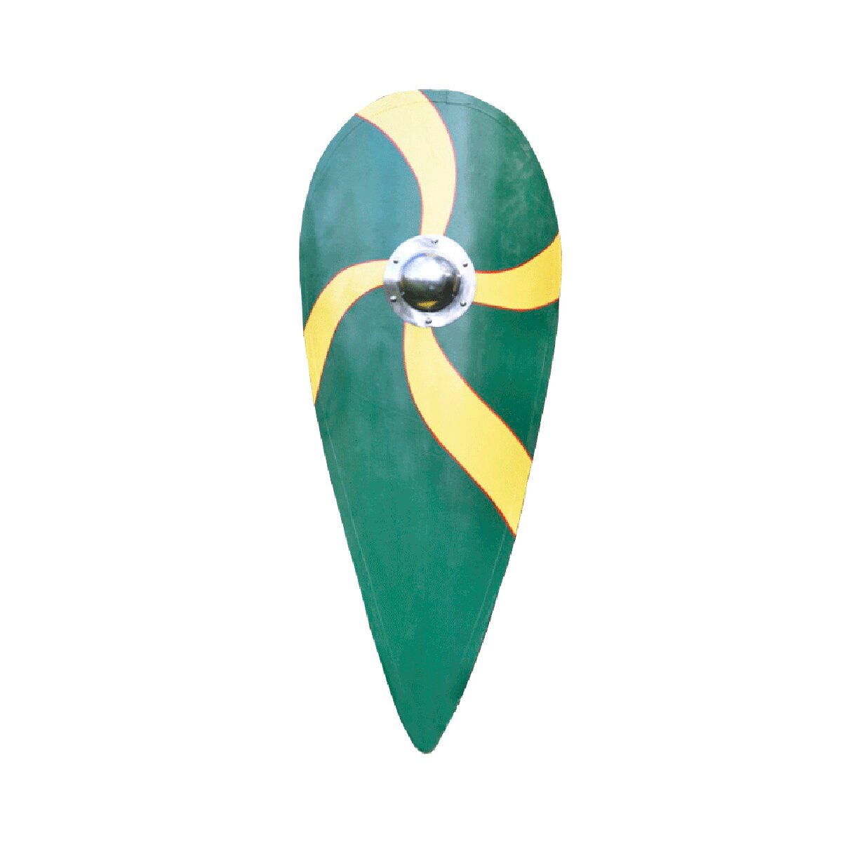 Norman Kite shield wooden, green-yellow