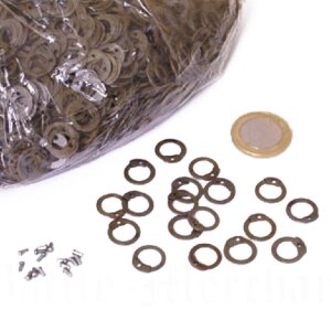 1kg loose flat chainmail rings, to rivet, incl. round...