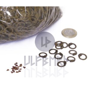 1kg loose chainmail rings to rivet, incl. triangular...