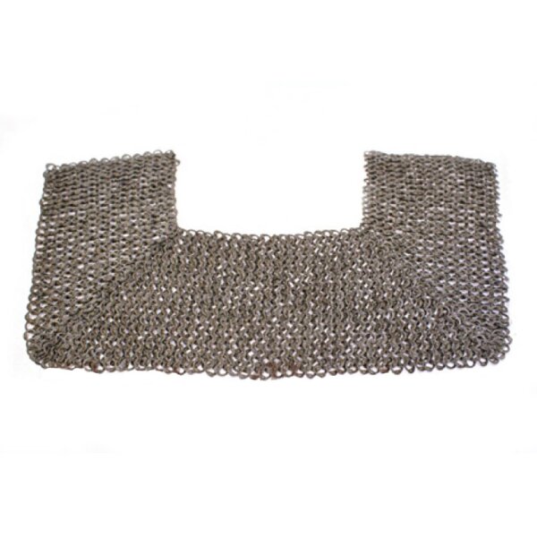 Chainmail collar, flat rings with wedge rivets and punched flat rings, Ø 8mm, steel