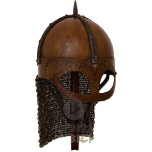 Der Gjermundbu Helm mit vernieteter Brünne, 2 mm...