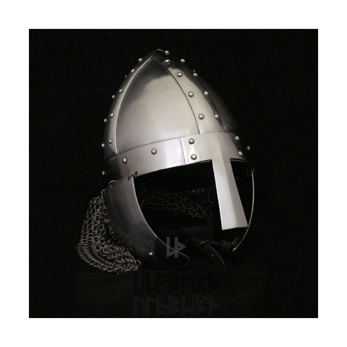Spangen helmet with cheek guards and aventail, 2 mm steel...