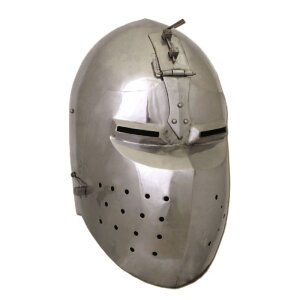 Klappvisor bascinet, 2 mm steel - battle ready