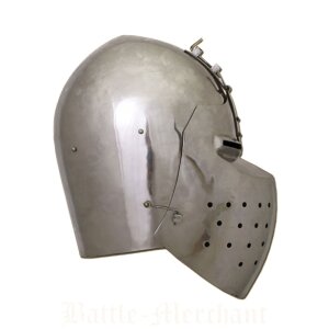 Klappvisor bascinet, 2 mm steel - battle ready