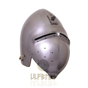 German pelvic hood with visor, 2 mm steel - suitable for show combat
