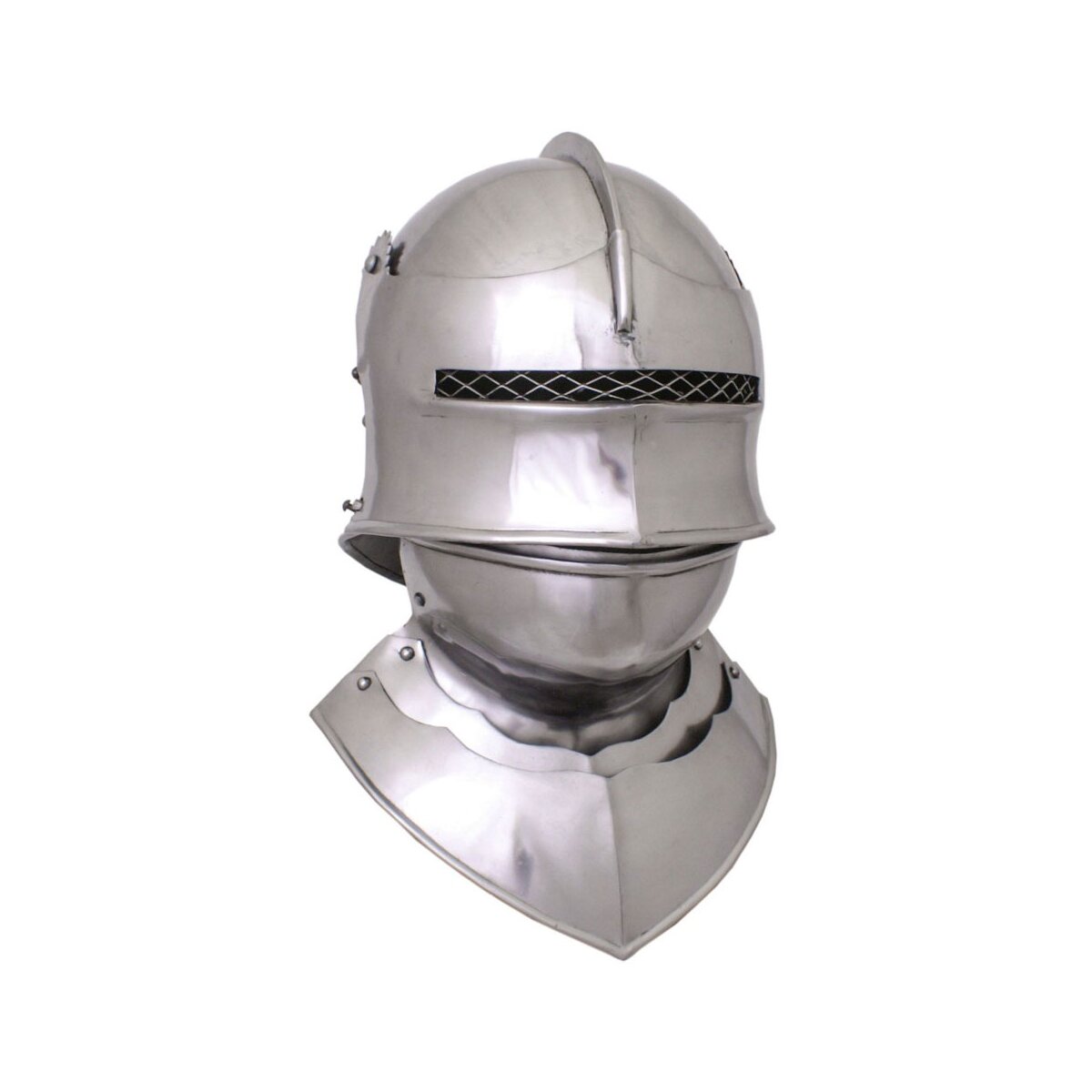 Gothic sallet with bevor, size M, 1.6 mm steel