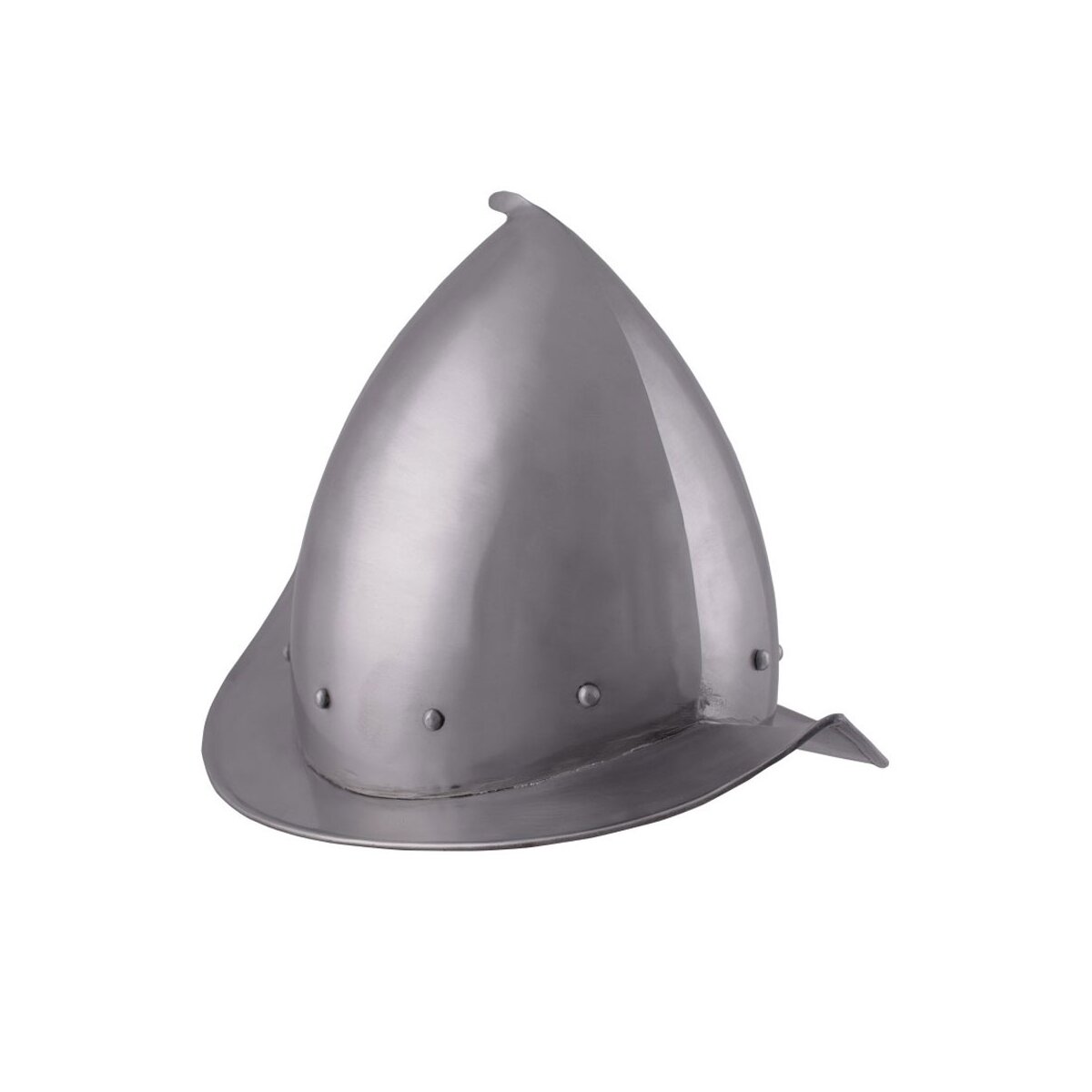 Spitzer Morion Helm mit Lederinlet 1,3mm Stahl