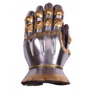1 Pair Hourglas Gauntlets with brass lining,1.6 mm steel