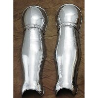 1 pair Folding greaves (leg armour), 1.3 mm steel