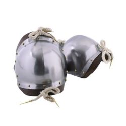 1 pair Knee caps, 1.5 mm (0.059 in) polished steel
