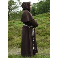 Monks Cowl Benedikt made of cotton, brown