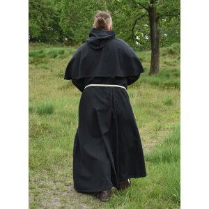 Monks Cowl Benedikt made of cotton, black