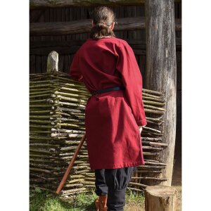 Medieval Braided Tunic Albrecht, made of cotton, red