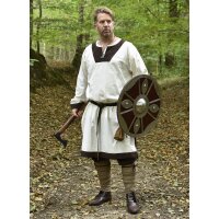 Medieval Tunic Vallentin, made of cotton natural/brown