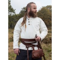 sturdy Market-Medieval shirt made of cotton, natural-coloured