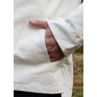 sturdy Market-Medieval shirt made of cotton, natural-coloured