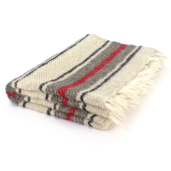 Handwoven wool blanket carpet 140 x 220cm