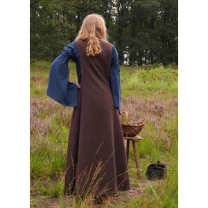 Late medieval overdress Surcot Andra brown