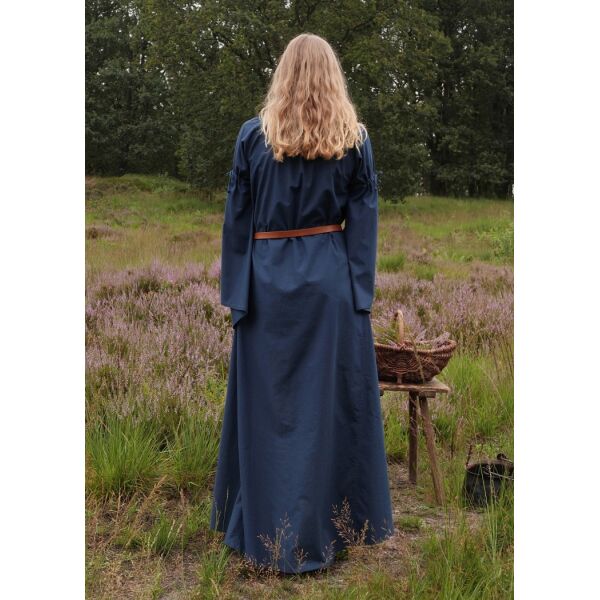 Medieval gothic dress Iseult, blue