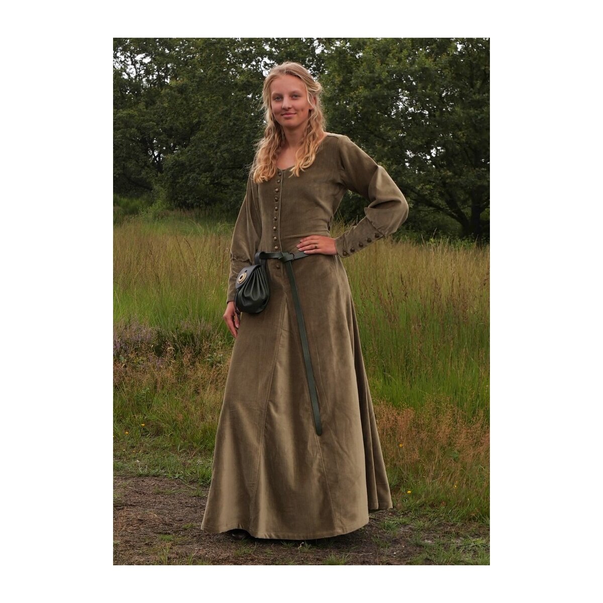 Robe médiévale tardive Isabell velours...
