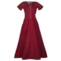 Short sleeve Cotehardie medieval dress Ava wine red