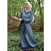 Viking dress Jona bluegrey/blue