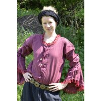 Market-Medieval blouse wine red